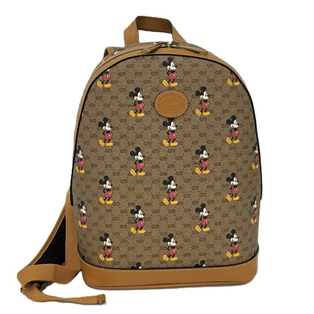Gucci Backpack Ophidia GG Supreme Disney Collaboration Mic key Mouse Leather